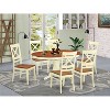 Modern Dining Set 5 Piece - Rubber Wood Table & Chairs - Kitchen Dining Room Furniture - 2 of 4