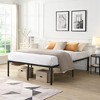 KTMBDW 16 Inch Bed Frame, Heavy Duty Metal Platform Bed, Black - 3 of 4