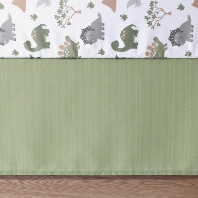 Green and Brown Dinosaur Dreams Microfiber Toddler Comforter Set