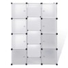 vidaXL Modular Storage White Plastic and chromed steel wire Medium - 3 of 4