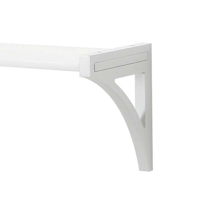 36&#34; Topsy Turvey 2 in 1 Kids&#39; Shelf with brackets for underneath or facing upward White - InPlace, 4 of 8
