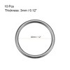 Unique Bargains Zinc Alloy Craft DIY Accessories Hardware Bag Belt O-Ring Buckles 10 Pcs - 2 of 3