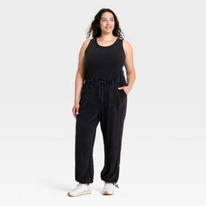 Women's Pull-On Jumpsuit - Universal Thread™ Black XXL : Target
