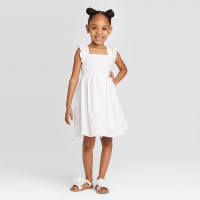 white eyelet dress girls