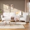 Modern Sofa Couch for Living Room – Upholstered Sofa with High Backrest, Removable Lumbar Pillows, Easy Assembly - 4 of 4