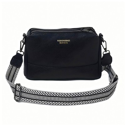 Women's Fashion PU Leather Crossbody Bag, Multi-Functional Casual Shoulder Bag with Adjustable Strap, Stylish Purse for Daily Commute & Travel