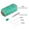Unique Bargains Wear-Resistant Polyester Embroidery Waxed Thread with Needles - 3 of 4