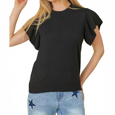 Women's Ruffle Sleeve Sweater - Mainstrip