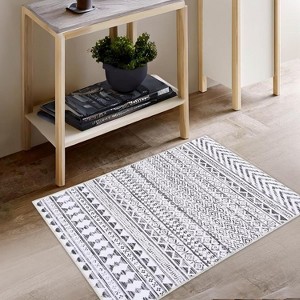 Bedroom Carpet, Indoor Bohemian Style Carpet, Soft Non-Slip, Machine Washable, Bedroom/Office/Living Room/Dining Room Soft Decorative Carpet - 1 of 4