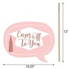 Big Dot of Happiness Funny Rose Gold Grad - Graduation Party Photo Booth Props Kit - 10 Piece - 3 of 4