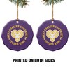 West Chester University Primary Logo Porcelain Scalloped Holiday Christmas Tree Ornament - 2 of 4