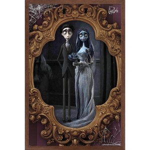 Trends International Tim Burton's The Corpse Bride - Wedding Photo Framed Wall Poster Prints - 1 of 4