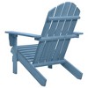 vidaXL Patio Adirondack Chair Solid Fir Wood Blue - 4 of 4