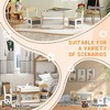 SEVOBAL Kids Table Sets, 3-Piece 2-in-1 Activity Table with Reversible Tabletop and Storage for Playroom, White, 27.8"*26.6"*5.1" - 3 of 4