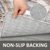 Machine Washable Vintage Printed Accent Area Rug Stain Resistant Non Slip Traditional Low Pile Floor Carpet for Living Room Bedroom Kitchen - 3 of 4