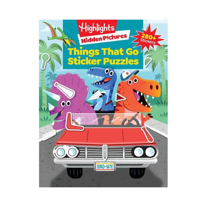Things That Go Puzzles - (Highlights(tm) Sticker Hidden Pictures(r)) (Paperback), 1 of 2