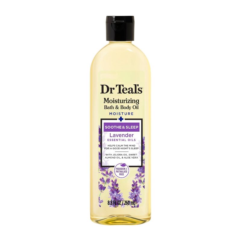 Dr Teal&#39;s Soothing Lavender Moisturizing Bath &#38; Body Oil - 8.8 fl oz, 1 of 13