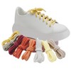 INSPIRE CHIC Round Fuzzy Hairy Soft Wide Shoelaces for Casual Shoes 2 Pairs - 3 of 4
