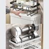 Over Toilet Storage Shelf, 1-Tier/2-Tier/3-Tier Bathroom Storage Organizer with No Drill Adhesive Hook, Metal Punch-Free Toilet Tank Organizer Rack - 4 of 4