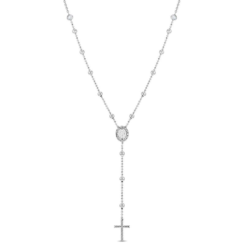 Girls' Ball Chain Rosary Sterling Silver Necklace - In Season Jewelry, 1 of 5
