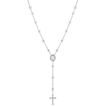 Girls' Ball Chain Rosary Sterling Silver Necklace - In Season Jewelry