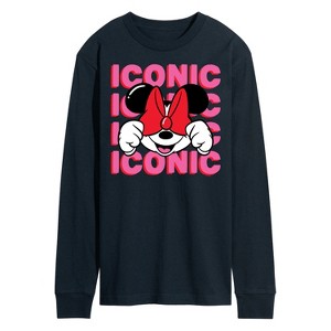 Men's - Disney - Iconic Minnie Long Sleeve Graphic T-Shirt - 1 of 4