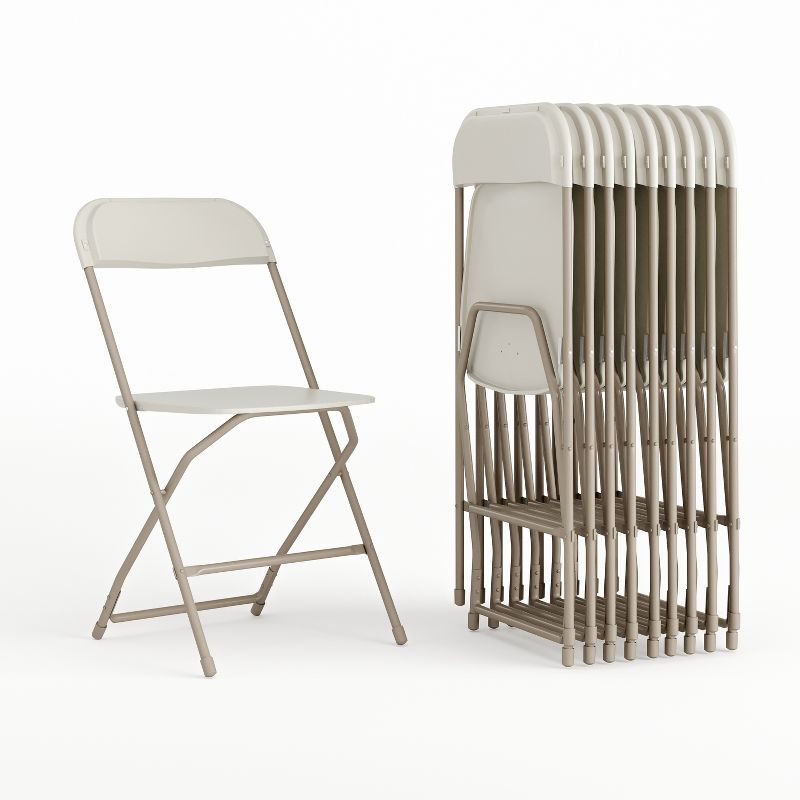 Flash Furniture Hercules Series Plastic Folding Chair - 10 Pack 650LB Weight Capacity, 1 of 17