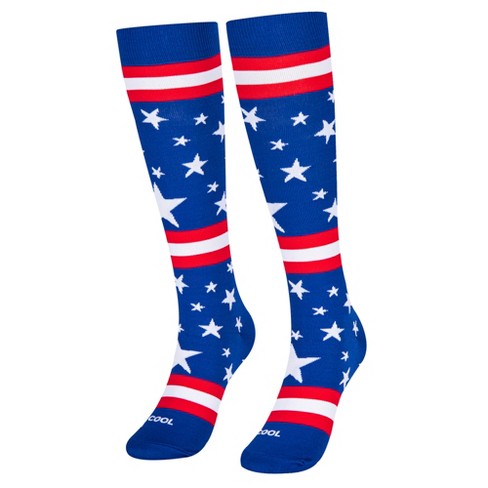 American Flag Socks with Stars and Stripes