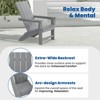 GARPROVM 2 Upgraded Folding HDPE Adirondack Chairs with Side Table Weather-Resistant For Outdoor - 3 of 4