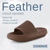 CUSHIONAIRE Feather Slides – Comfortable Cloud Cushion House Slippers for Women, Indoor Outdoor EVA Foam Foot Spa Shower Shoes, Non-Slip Arch Support - 2 of 4