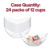 Smarty Had A Party 4 oz. Clear Big Plastic Concave Cups - 288 pcs - 4 of 4