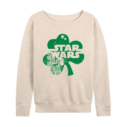 Women's - Star Wars - St. Patricks Day Clover Lightweight French Terry Slouchy - image 1 of 4