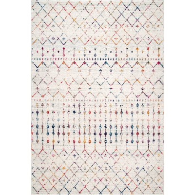 8'x10' Moroccan Blythe Area Rug Off White - nuLOOM