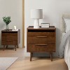 Set of 2 Janet 3 - Drawer Nightstand with a Charging Station | KARAT HOME - 2 of 4