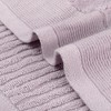 Unique Bargains Hotel Spa Bathroom Absorbent Towels Striped Comfort Cotton Washcloths 6 Packs - 4 of 4
