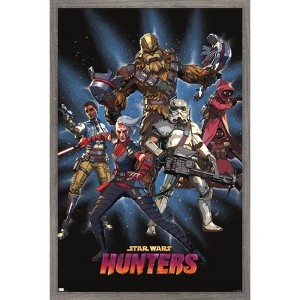 Trends International Star Wars: Hunters - Group Framed Wall Poster Prints - 1 of 4