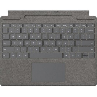 Microsoft Surface Pro Signature Keyboard Platinum - Adjusts to virtually any angle - Full mechanical keyset with backlit keys