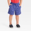 OshKosh B'gosh Toddler Boys' Button Down Top and Woven Shorts Set - Navy Blue/Red - 4 of 4
