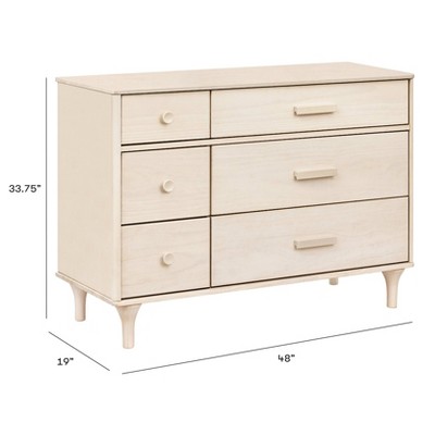Washed Natural Double Dresser with Smooth-Glide Drawers