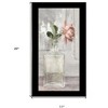 HomeRoots Cottage Peach Rose Black Framed Print Wall Art - 3 of 4