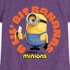 Girls' - Despicable Me Minions - A Lil Bit Bananas Fitted Short Sleeve Graphic T-Shirt - 2 of 4
