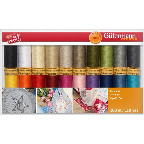 Gutermann - Cotton Thread 50wt 250m - White – Pearls and Clovers Quilt Shop