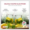 Amici Home Roxy Glass Party Pitcher with Handle & Spout - 17 Oz Clear Drink Jug for Lemonade, Iced Tea, Sangria, Cocktails, or Water - Italian Made - 4 of 4