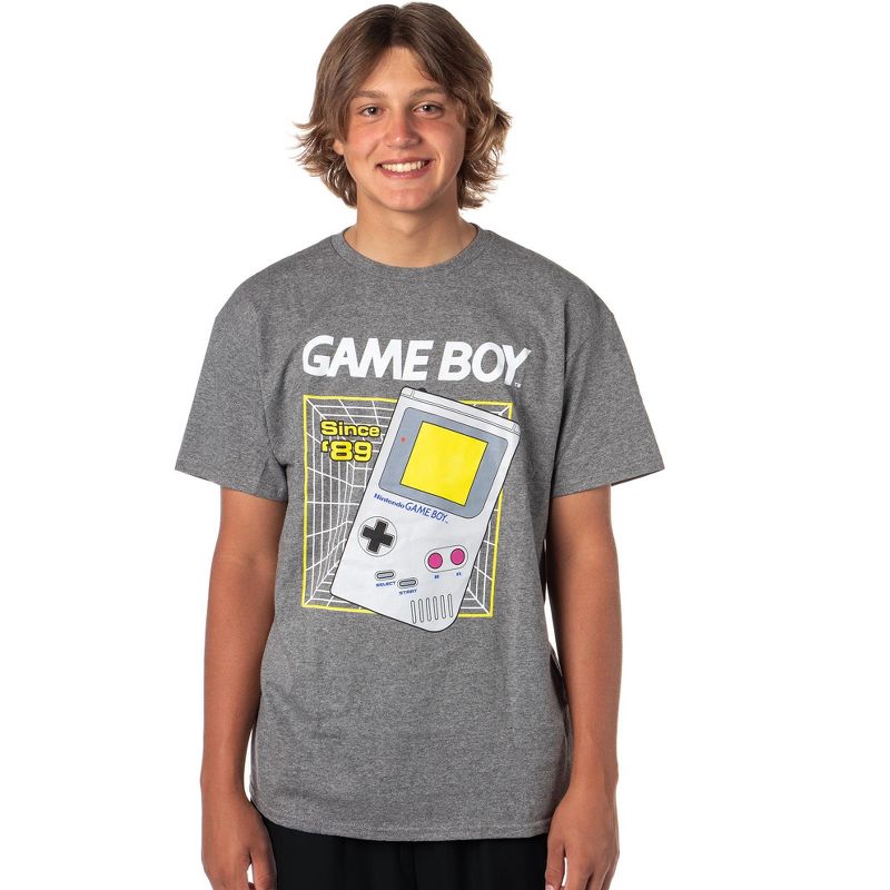 Game Boy Men's Retro 1989 Video Game Console Graphic T-Shirt New, 2 of 5