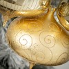 7.75"H Sullivans Glittered Gold Onion Christmas Ornaments Set of 3 Christmas Tree Decor - 2 of 2