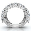 Pompeii3 7.50Ct Baguette & Round Diamond Ring 10k Gold Lab Created - 2 of 4