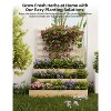 3-Tier Raised Garden Bed, Wooden Vertical Planters with Trellis & Open Base for Climbing Plants, Outdoor Planter Boxes for Patio/Yard - 4 of 4