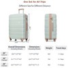 Lyngins 20/24/28 Inch 3PCs Hardside Luggage Sets with Spinner Wheels,TSA Lock,Carry on Luggage,Lightweight Expandable Suitcases for Trip - 3 of 4