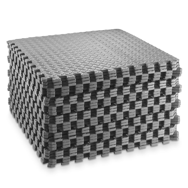 Philosophy Gym Exercise Flooring Mats - Foam Rubber Interlocking Puzzle Floor Tiles 12 - 120 SQFT, 2 of 8