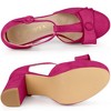 Allegra K Women's Mary Janes Platform Pumps Chunky Heels - 4 of 4
